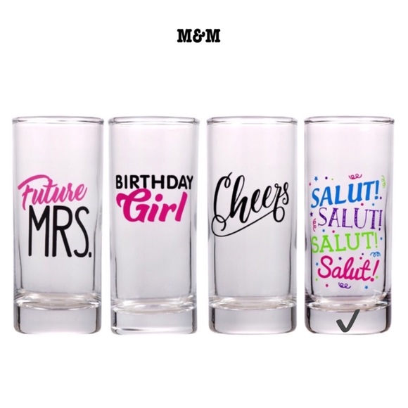 Printed Celebratory Shot Glasses, 2 oz. Salute! - Picture 2 of 2